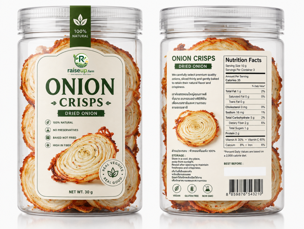 Onion crisps